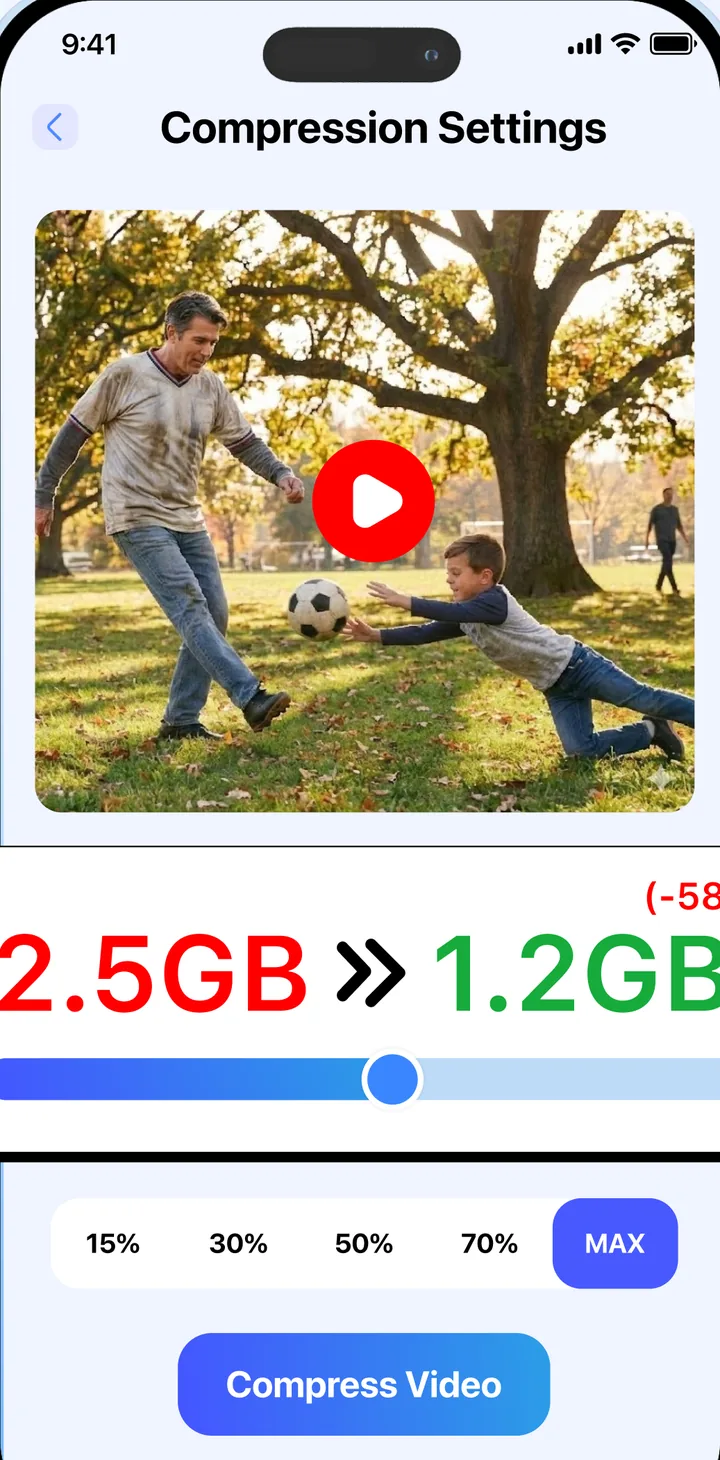 Video compression settings